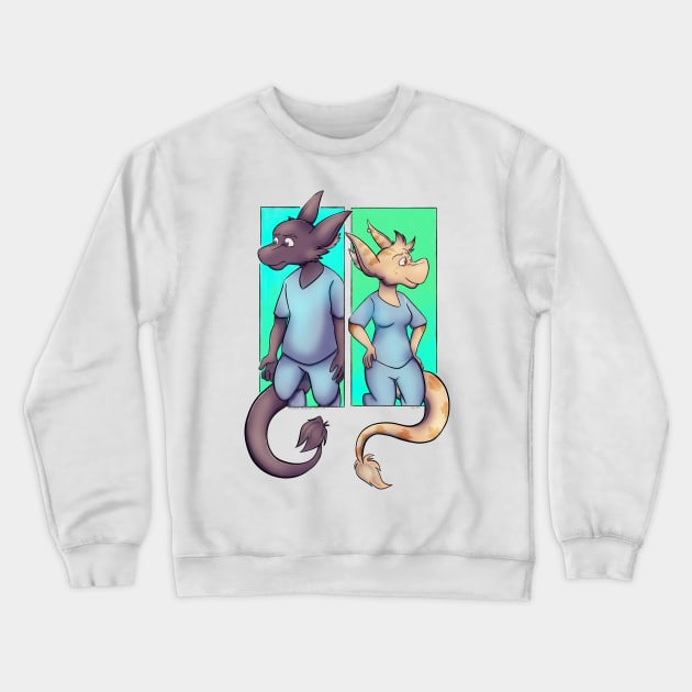 Boxed In Crewneck Sweatshirt by radiochio